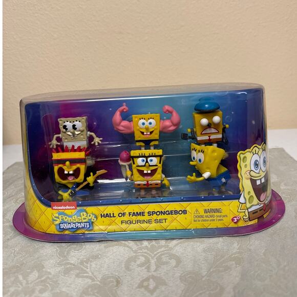 New Nickelodeon Hall of Fame SpongeBob Figurine Set SpongeBob SquarePants - Picture 1 of 4